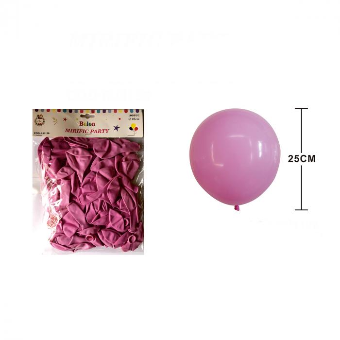 Set 100 baloane din latex pentru petrecere 25 cm RJ1126 [2]