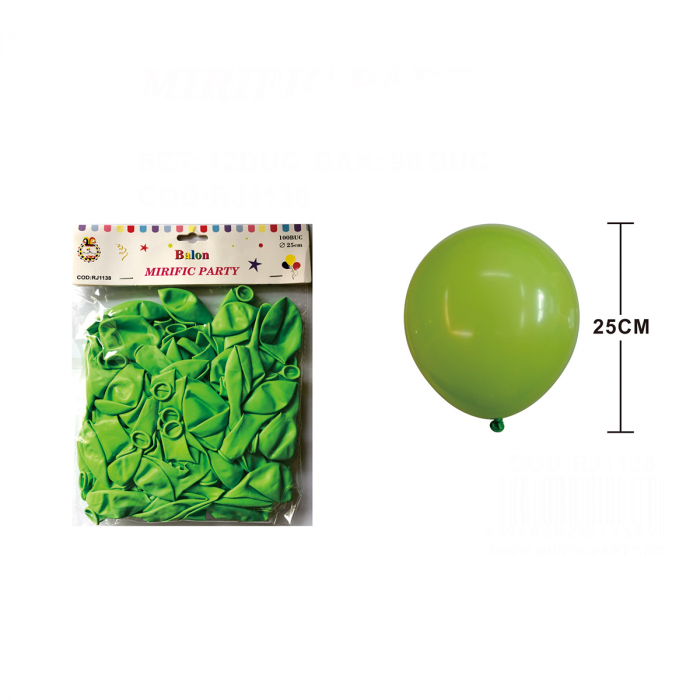 Set 100 baloane din latex pentru petrecere 25 cm RJ1138 [2]