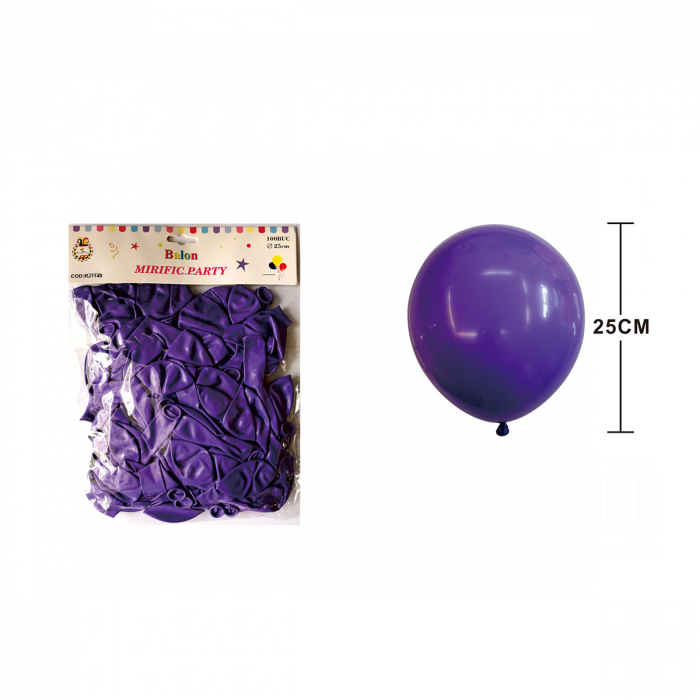Set 100 baloane din latex pentru petrecere 25 cm RJ1140 [2]