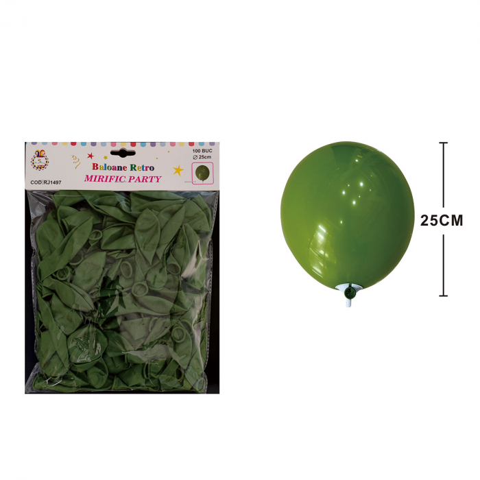 Set 100 baloane din latex pentru petrecere 25 cm RJ1497 [2]