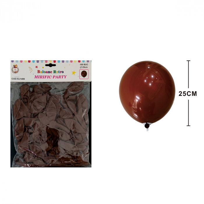 Set 100 baloane din latex pentru petrecere 25 cm RJ1499 [2]