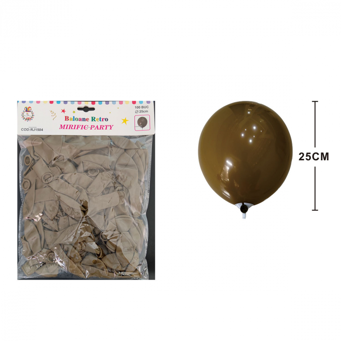 Set 100 baloane din latex pentru petrecere 25 cm RJ1504 [2]
