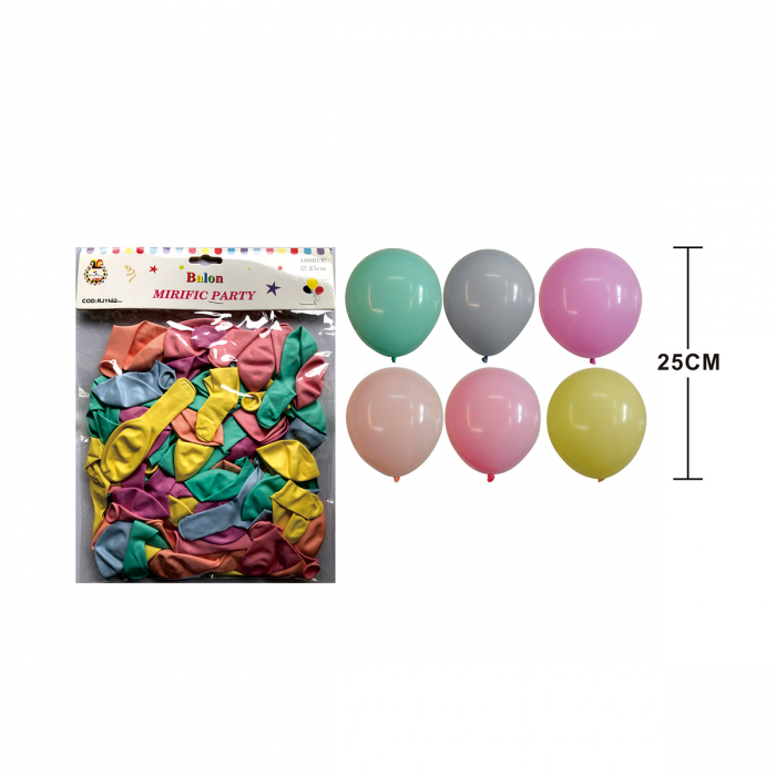 Set 100 baloane din latex pentru petrecere 25 cm RJ1132 [2]
