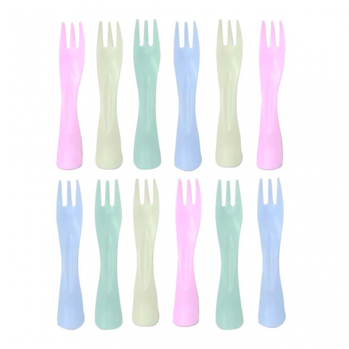 Set 12 furculite din plastic pentru party 2260-19 [2]
