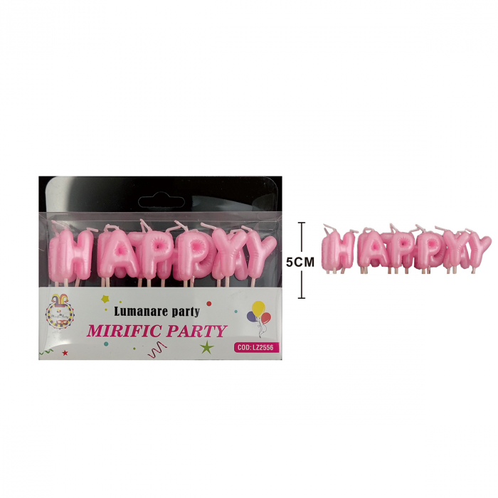 Set 13 lumanari aniversare pentru tort ' Happy Birthday ' 5 cm LZ2556 [2]