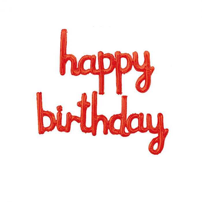 Set 2 baloane din folie de aluminiu 'Happy birthday' 124 x45 cm LM0677 [1]