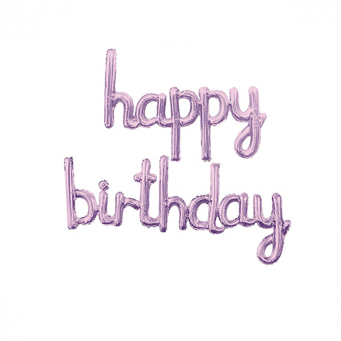 Set 2 baloane din folie de aluminiu 'Happy birthday' 124 x45 cm LM0681 [1]