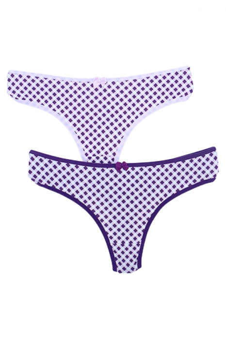 Set 2 chiloti tanga din bumbac 1KT123 [1]