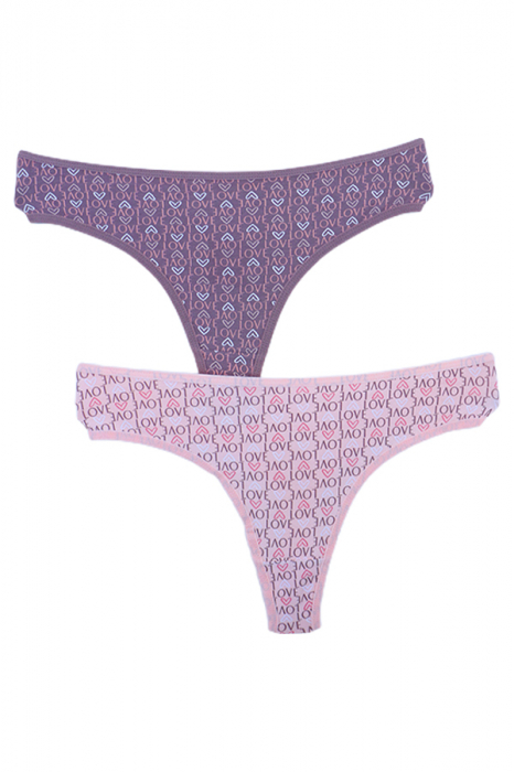 Set 2 chiloti tanga din bumbac 1KT155 [1]