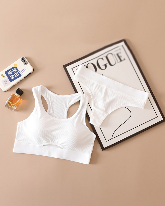 Set 2 piese lenjerie intima, bustiera push-up si chiloti tanga XXP-8825 [5]