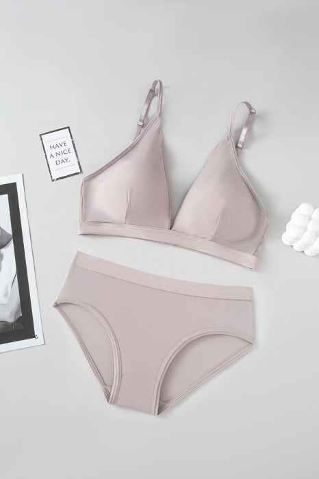 Set 2 piese lenjerie intima, sutien push-up si chiloti brazilieni XXP-1448roz [3]