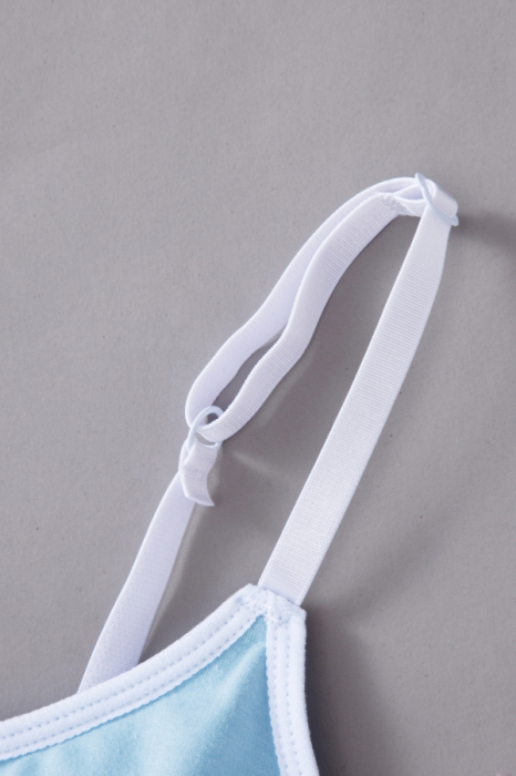 Set 2 piese lenjerie intima, bustiera push-up si chiloti brazilieni XXP-1456albastru [11]