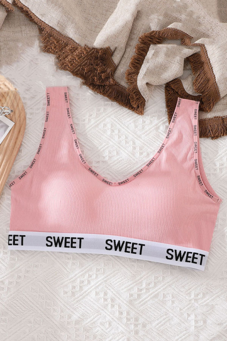 Set 2 piese lenjerie intima, bustiera push-up si chiloti tanga XBX-8863roz [3]
