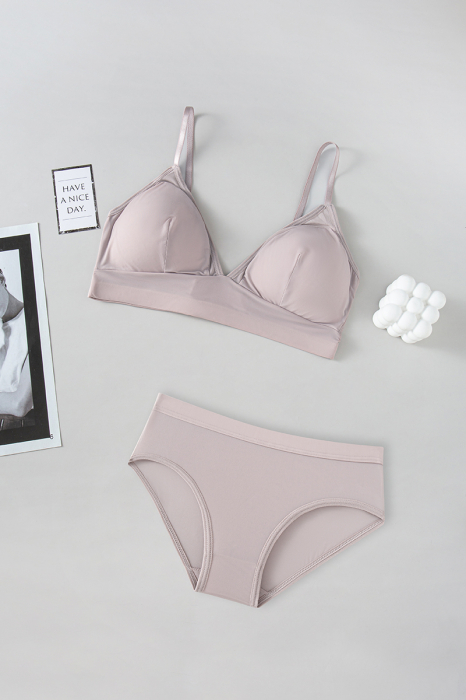 Set 2 piese lenjerie intima, sutien push-up si chiloti brazilieni XXP-1445roz [3]