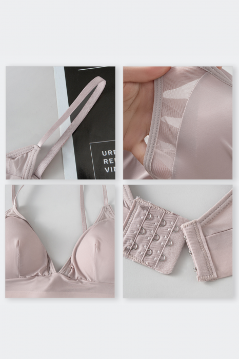 Set 2 piese lenjerie intima, sutien push-up si chiloti brazilieni XXP-1445roz [4]