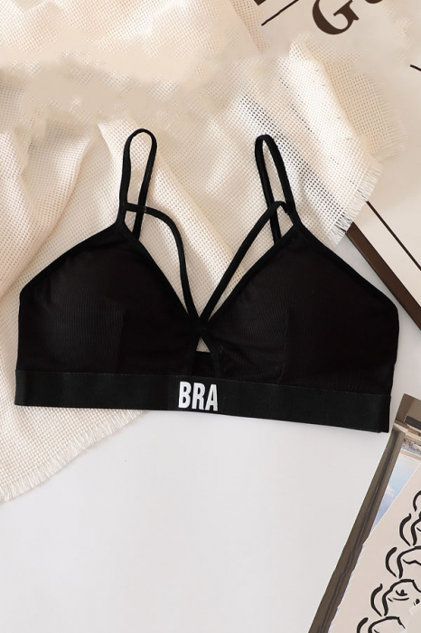 Set 2 piese lenjerie intima, sutien push-up si chiloti tanga XBX-8827negru [3]