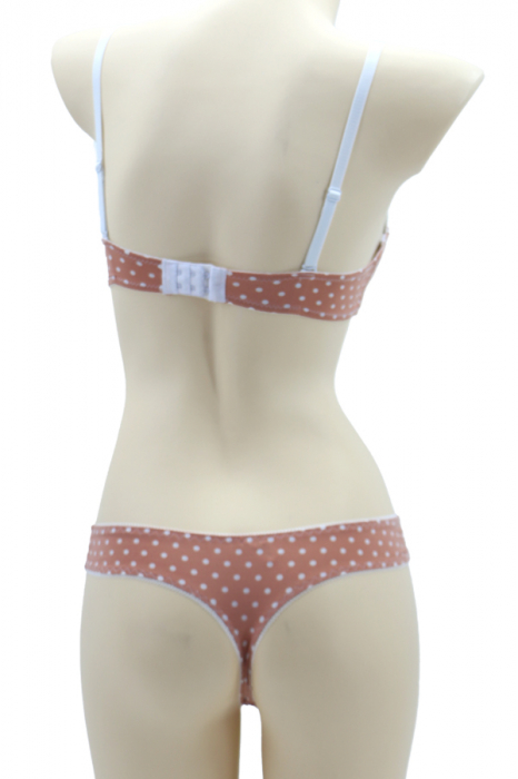 Set 2 piese lenjerie intima, sutien si chiloti tanga 35710roz [2]