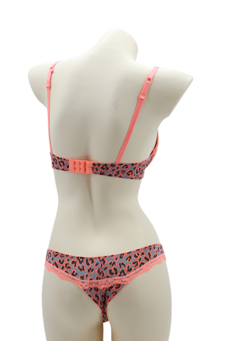 Set 2 piese lenjerie intima, sutien si chiloti brazilieni 35670portocaliu [2]