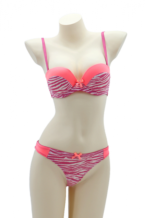 Set 2 piese lenjerie intima, sutien si chiloti tanga 35667roz [1]