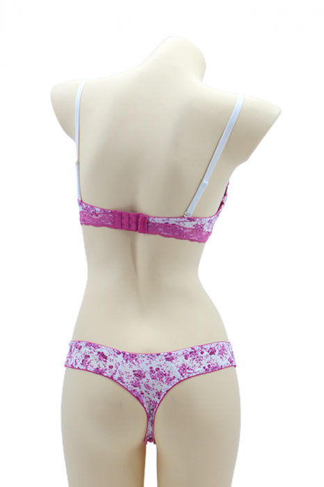 Set 2 piese lenjerie intima, sutien si chiloti tanga 35687mov [2]