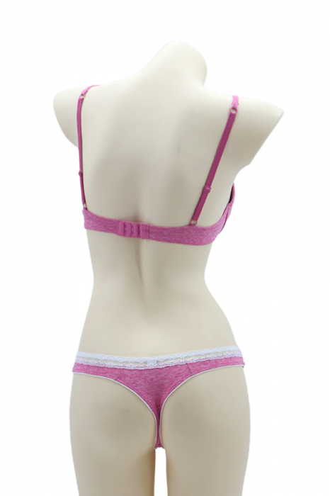 Set 2 piese lenjerie intima, sutien si chiloti tanga 35696roz [2]