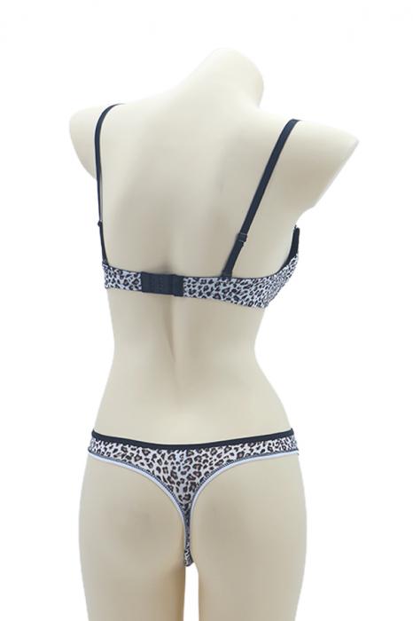 Set 2 piese lenjerie intima, sutien si chiloti tanga 35685alb [2]