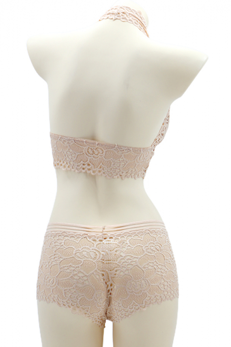 Set 2 piese lenjerie intima, top si chiloti SMT8839crem [2]