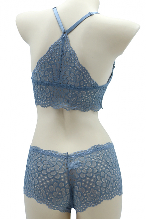 Set 2 piese lenjerie intima, top si chiloti SMT8858gri [2]