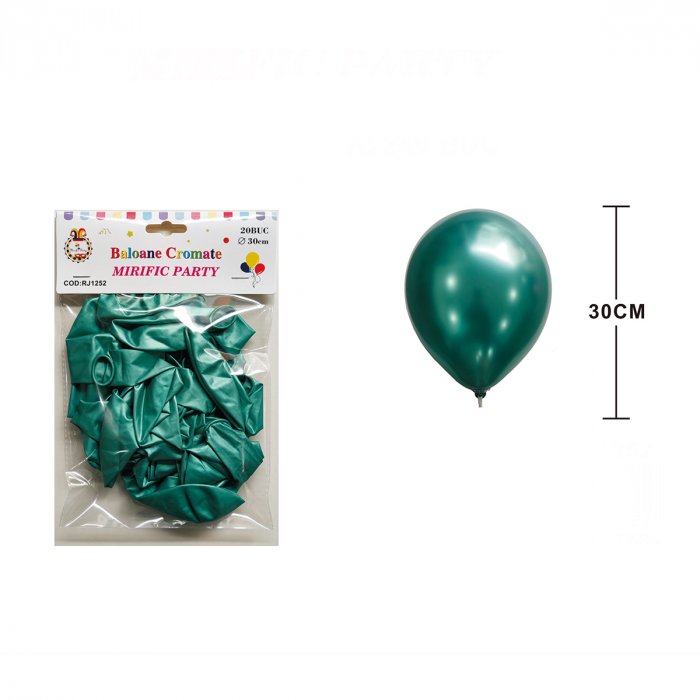 Set 20 baloane din latex pentru petrecere metalizate 30 cm RJ1252 [2]