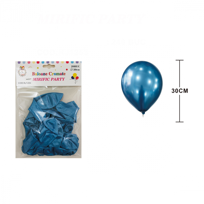Set 20 baloane din latex pentru petrecere metalizate 30 cm RJ1253 [2]
