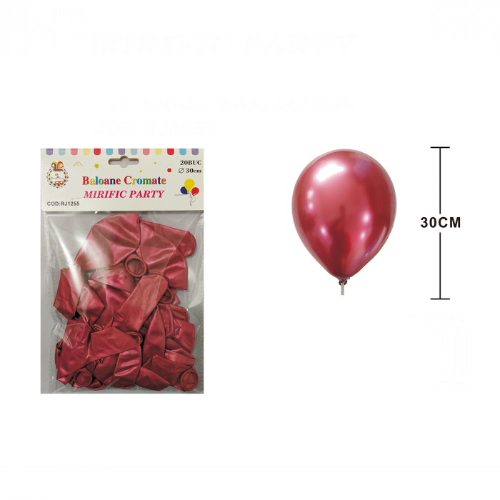 Set 20 baloane din latex pentru petrecere metalizate 30 cm RJ1255 [2]