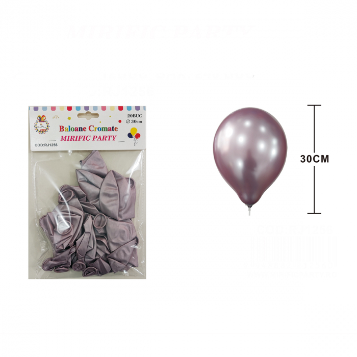 Set 20 baloane din latex pentru petrecere metalizate 30 cm RJ1256 [2]