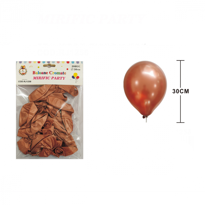Set 20 baloane din latex pentru petrecere metalizate 30 cm RJ1258 [2]