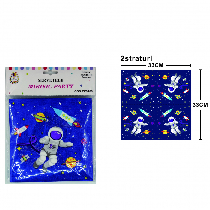 Set 20 servetele party cu 2 straturi 33 x 33 cm PZ3109 [2]