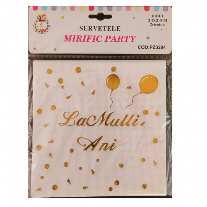 Set 10 servetele party cu 2 straturi 33 x 33 cm PZ3284 [2]