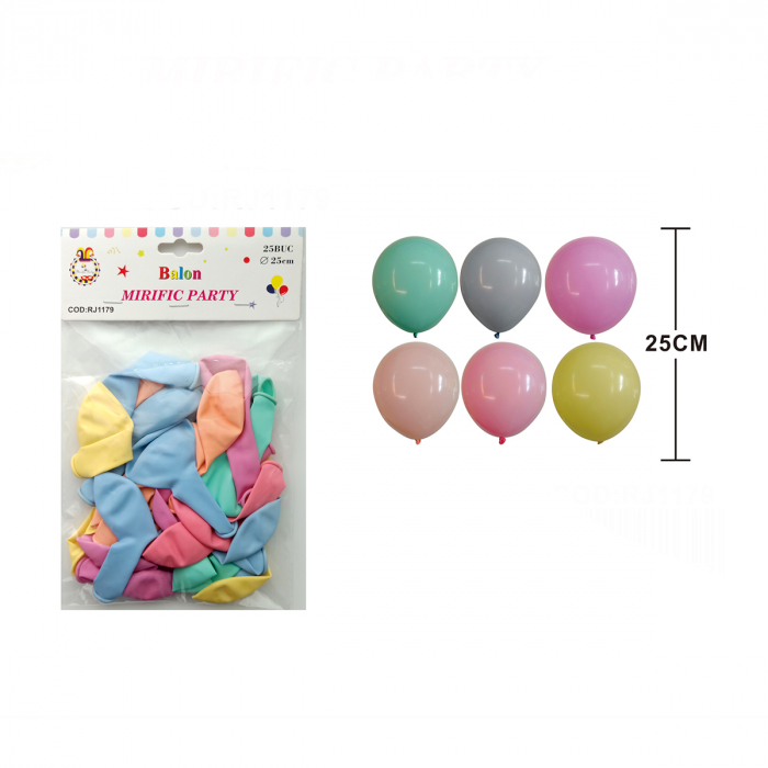 Set 25 baloane din latex pentru petrecere 25 cm RJ1179 [2]