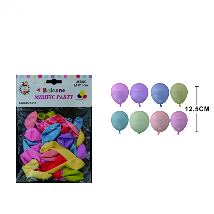 Set 25 baloane din latex pentru petrecere 12.5 cm RJ1310 [2]