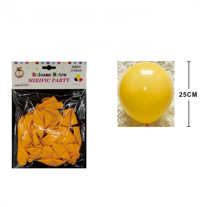 Set 25 baloane din latex pentru petrecere 25 cm  RJ1377 [2]