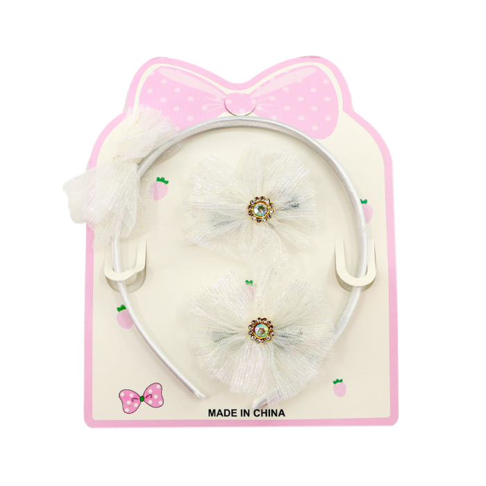 Set 3 accesorii de par A2-3437-7C -alb [3]
