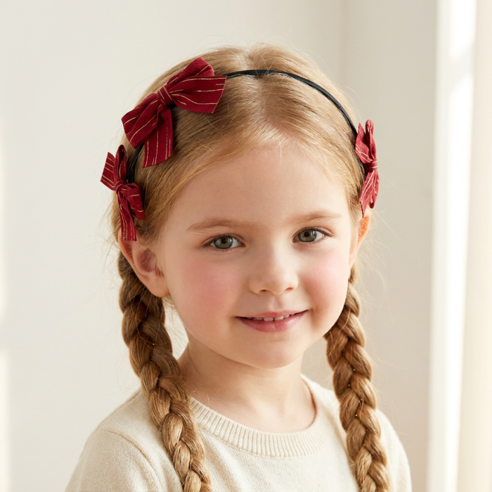 Set 3 accesorii de par A2-3437-7D - rosu [3]
