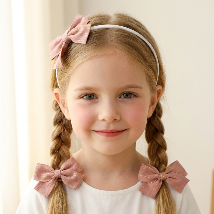 Set 3 accesorii de par A2-3437-7D - Roz [2]