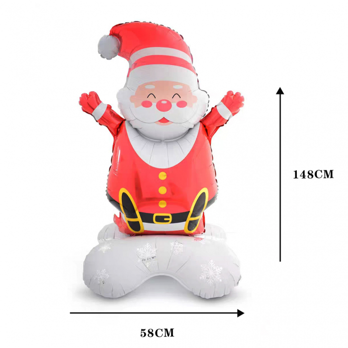 Balon cu stativ pentru decor Craciun ' Mos Craciun ' 58 x 148 cm LY-2439-16mos [2]