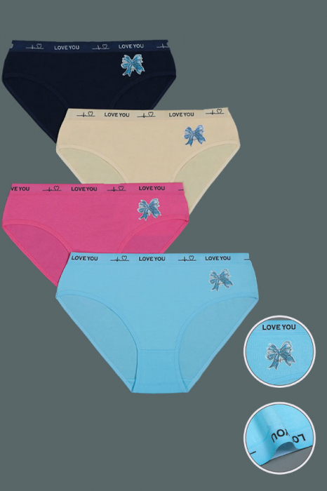 Set 4 chiloti clasici din bumbac TANG-A9389 [2]