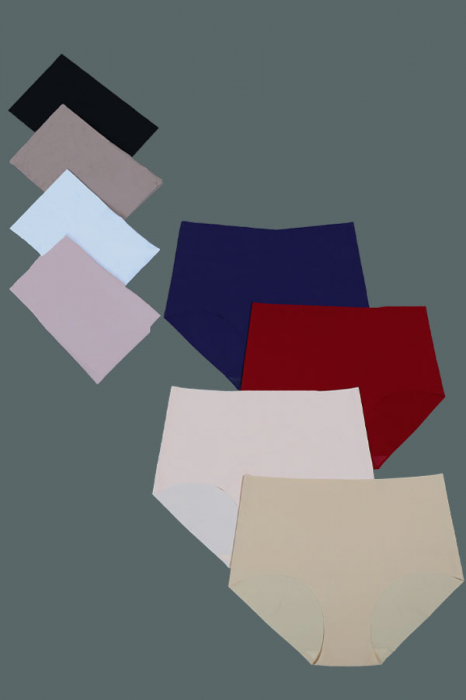 Set 3 chiloti clasici cu talie inalta fara cusaturi TANG-A4343 [1]