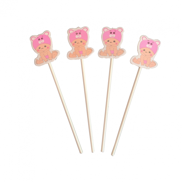 Set 4 decoratiuni pentru tort ' Figurina bebe ' QT9545 [1]