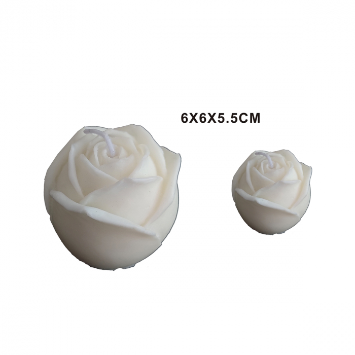 Lumanare decorativa in forma de petale de trandafir 6 x 6 cm LZ2694 [2]