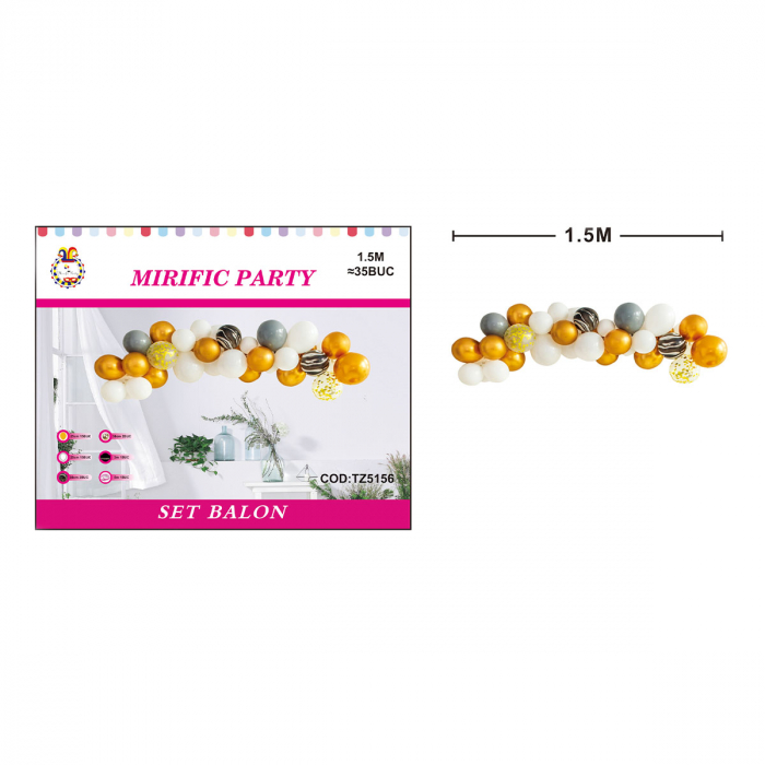 Set 35 baloane pentru aranjament tip semiarcada 1.5 m TZ5156 [2]