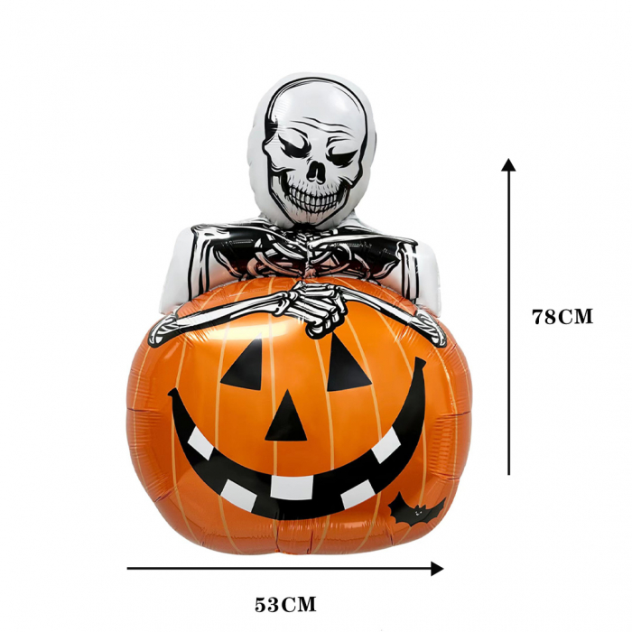 Balon folie pentru decor Halloween ' Dovleac infricosator ' 53 x 78 cm LY-2439-18 [2]
