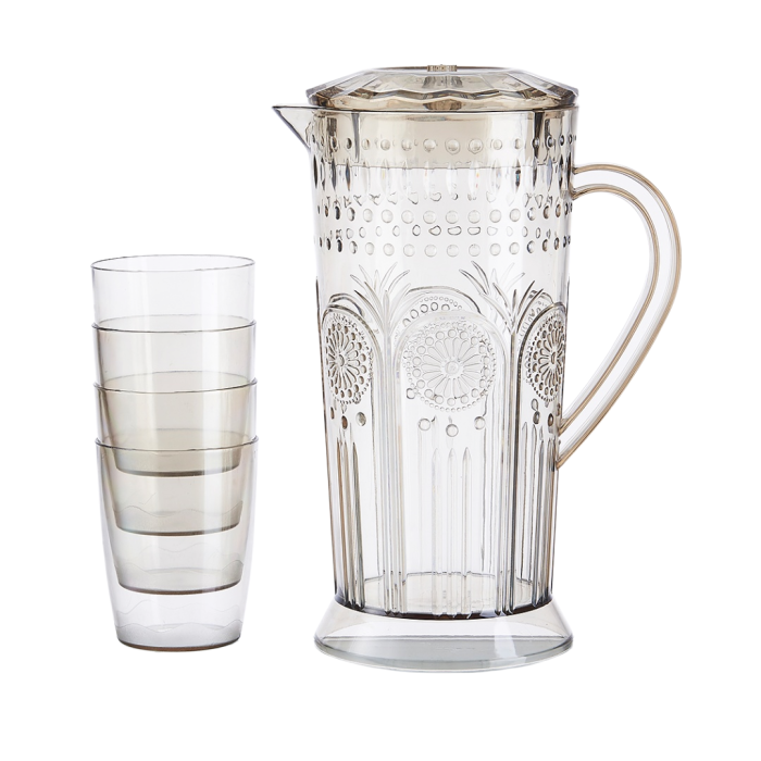 Set 4 pahare 250 ml si carafa 2000 ml SHYE-6125-4maro [2]