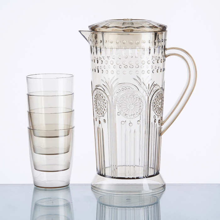 Set 4 pahare 250 ml si carafa 2000 ml SHYE-6125-4maro [13]